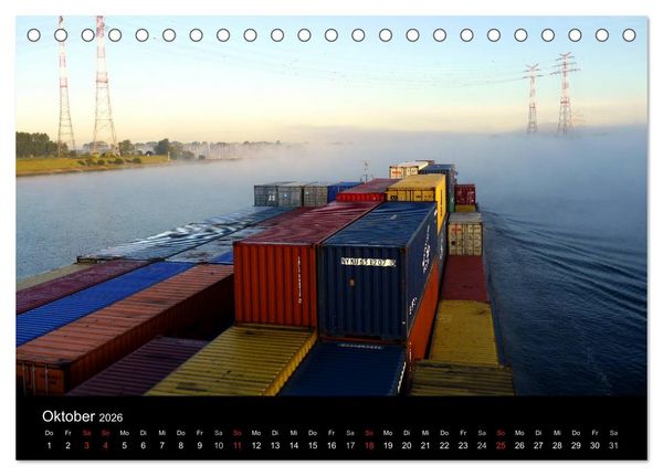 Produktbild: Containerwelten (Tischkalender 2026 DIN A5 quer), CALVENDO Monatskalender