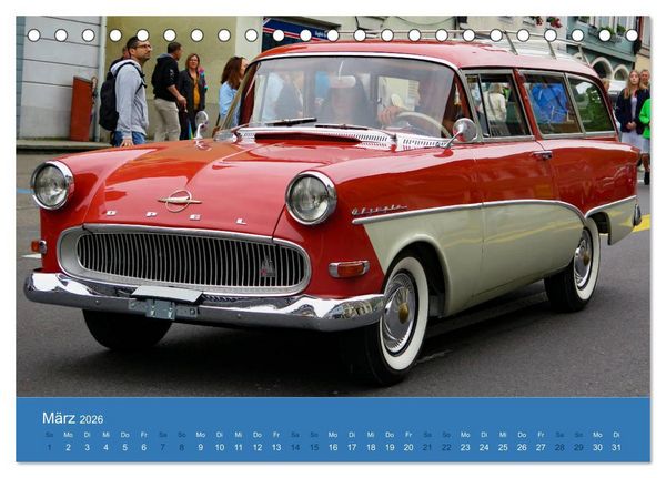 Produktbild: Opel Classics (Tischkalender 2026 DIN A5 quer), CALVENDO Monatskalender