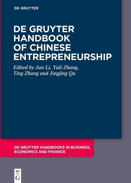 Produktbild: De Gruyter Handbook of Chinese Entrepreneurship