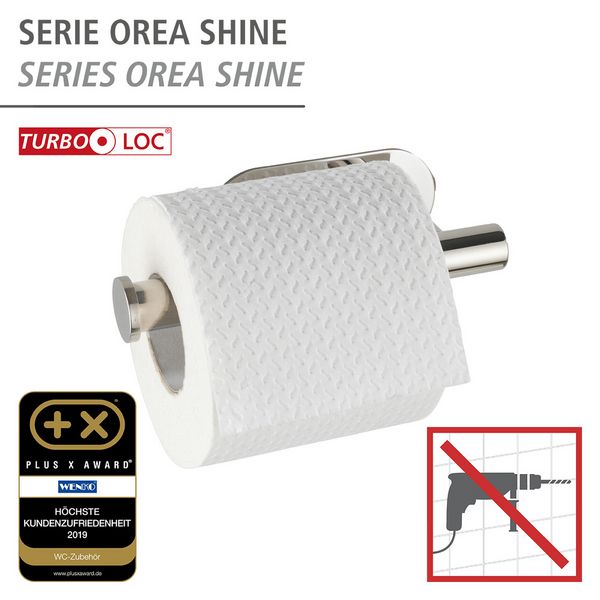 Produktbild: Turbo-Loc&reg; Toilettenpapierhalter Mod. Orea Shine, Befestigen ohne bohren