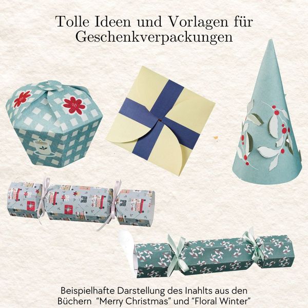 Produktbild: Verbastelbares Weihnachtsbuch: Merry Christmas. Papierdesigns zum Ausschneiden, Verbasteln & Dekorieren.