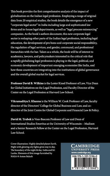 Produktbild: The Indian Legal Profession in the Age of Globalization