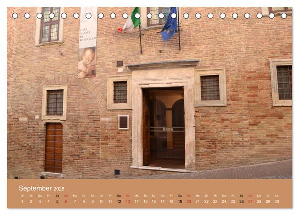 Produktbild: Urbino - Ein Spaziergang durch die Renaissance-Stadt in den Marken (Tischkalender 2026 DIN A5 quer), CALVENDO Monatskalender