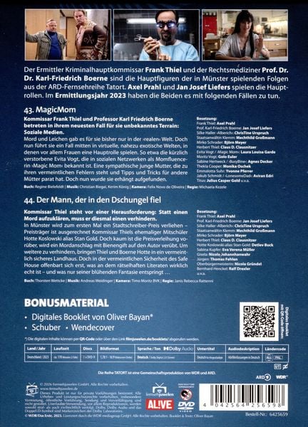 Produktbild: Tatort - Team M&uuml;nster (Thiel & Boerne) - Ermittlungsjahr 2023