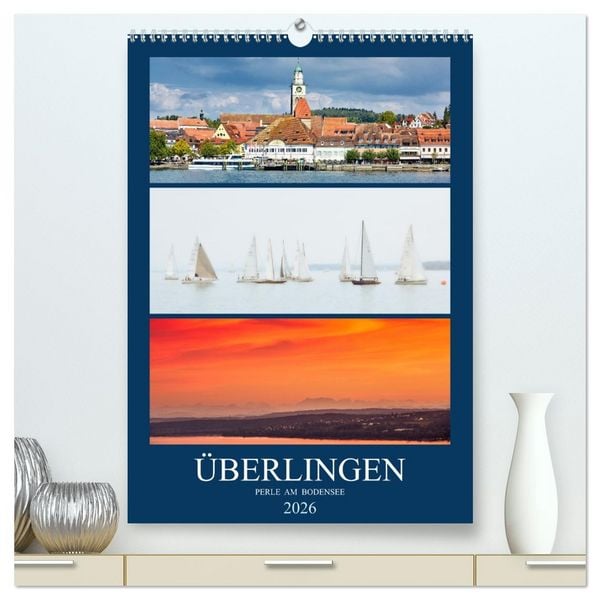 Produktbild: &Uuml;berlingen Perle am Bodensee (hochwertiger Premium Wandkalender 2026 DIN A2 hoch), Kunstdruck in Hochglanz