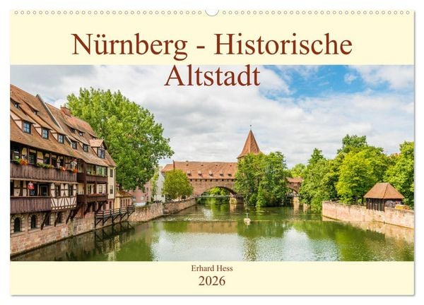 Produktbild: N&uuml;rnberg - Historische Altstadt (Wandkalender 2026 DIN A2 quer), CALVENDO Monatskalender
