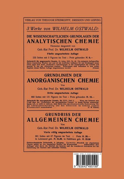 Produktbild: Chemische Konstitution und Physikalische Eigenschaften