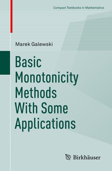 Produktbild: Basic Monotonicity Methods with Some Applications