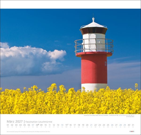 Produktbild: Faszination Leuchtt&uuml;rme Edition Kalender 2027 - An den Grenzen der Landschaft