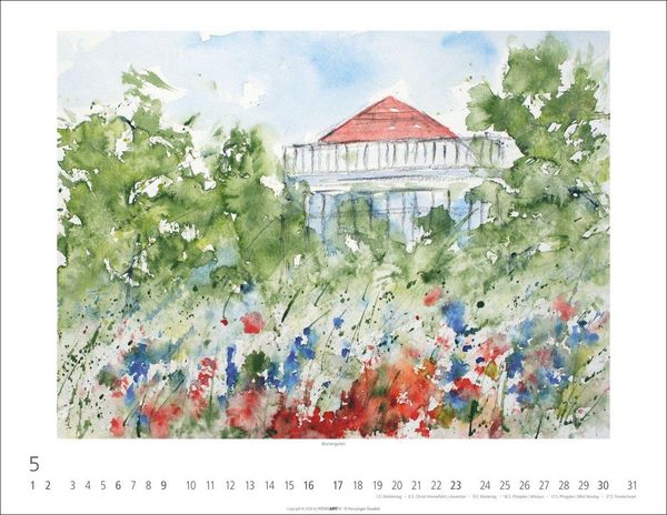 Produktbild: Zwischen Himmel und Erde Kalender 2027 - Aquarelle von Hans-J&uuml;rgen Gaudeck