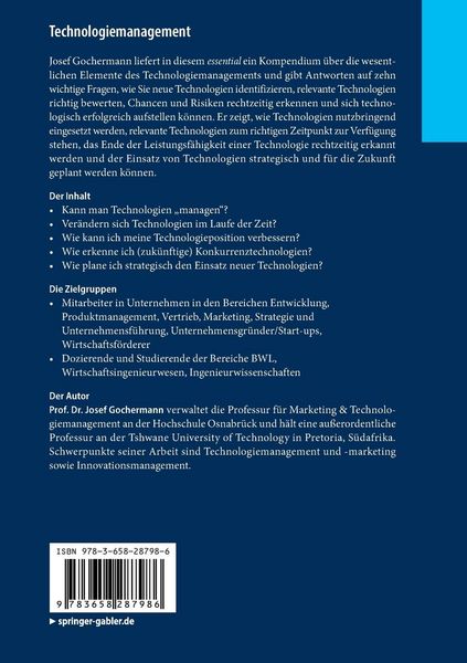 Produktbild: Technologiemanagement