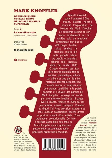 Produktbild: Mark Knopfler (tome 2, la carri&egrave;re solo) - l'&eacute;mouvant ouvrage de 420 pages, &eacute;dition sp&eacute;ciale fran&ccedil;aise
