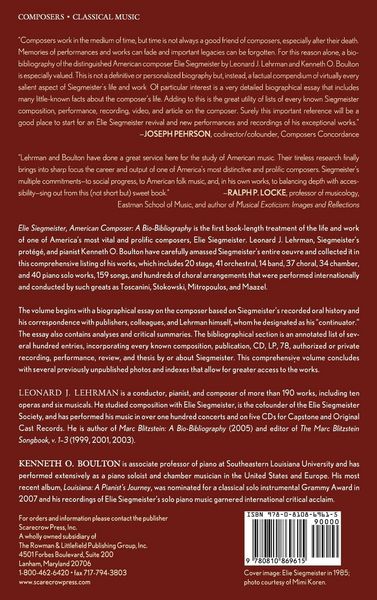 Produktbild: Elie Siegmeister, American Composer