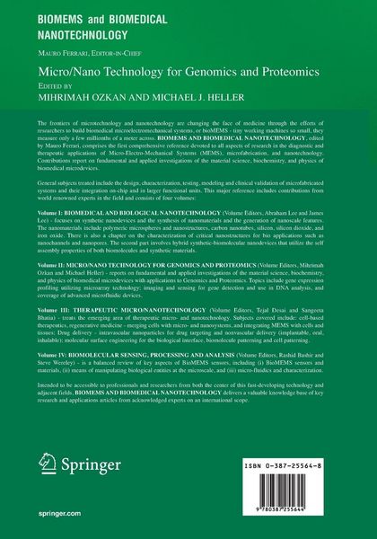 Produktbild: BioMEMS and Biomedical Nanotechnology