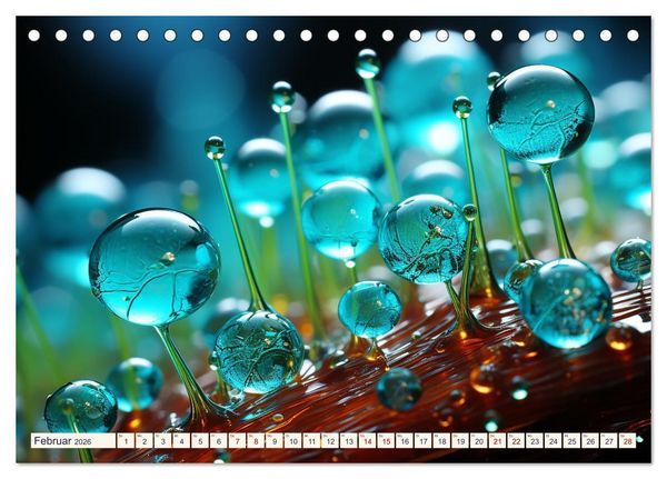 Produktbild: Wunderwelt Mikrokosmos (Tischkalender 2026 DIN A5 quer), CALVENDO Monatskalender