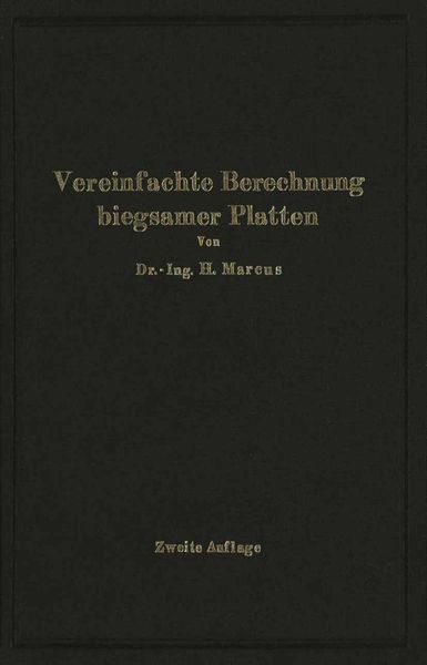 Produktbild: Die vereinfachte Berechnung biegsamer Platten