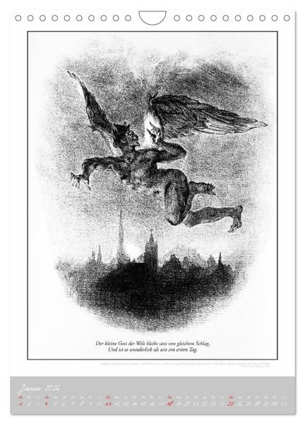 Produktbild: Faust - Weltliteraturkalender (Wandkalender 2026 DIN A4 hoch), CALVENDO Monatskalender