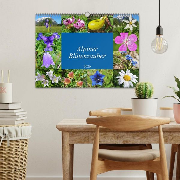 Produktbild: Alpiner Bl&uuml;tenzauber (Wandkalender 2026 DIN A3 quer), CALVENDO Monatskalender
