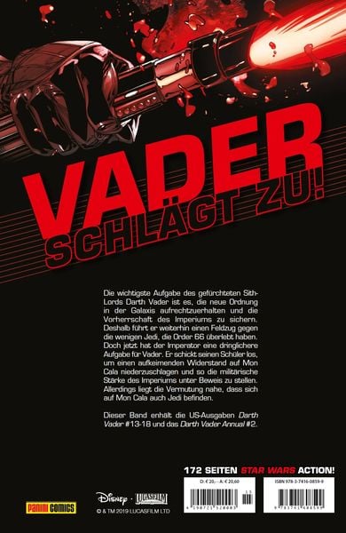 Produktbild: Star Wars Comics: Darth Vader (Ein Comicabenteuer): Brennende Meere