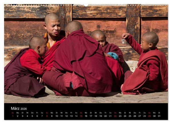 Produktbild: Bhutan 2026 - Land des Donnerdrachens (Wandkalender 2026 DIN A2 quer), CALVENDO Monatskalender