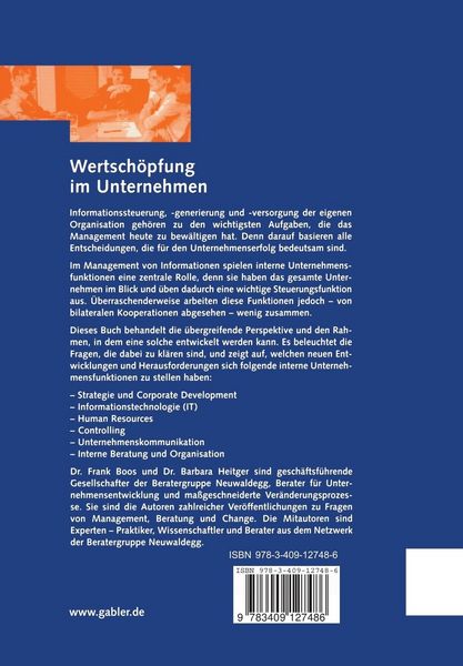 Produktbild: Wertsch&ouml;pfung im Unternehmen
