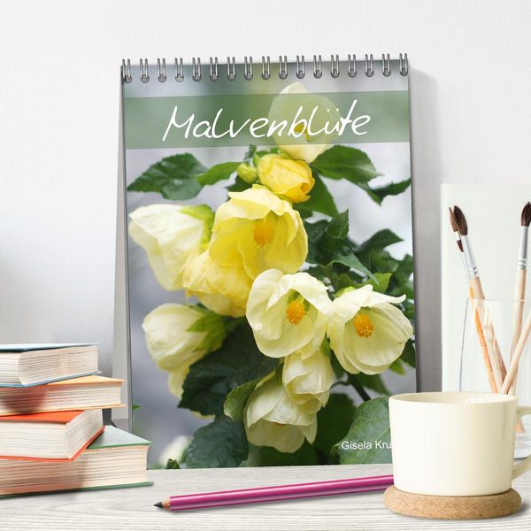 Produktbild: Malvenbl&uuml;te (Tischkalender 2026 DIN A5 hoch), CALVENDO Monatskalender
