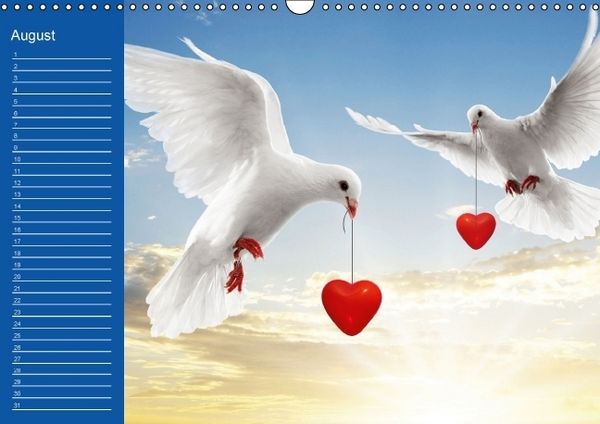 Produktbild: Botschaften mit Herz! (Wandkalender immerw&auml;hrend DIN A3 quer)