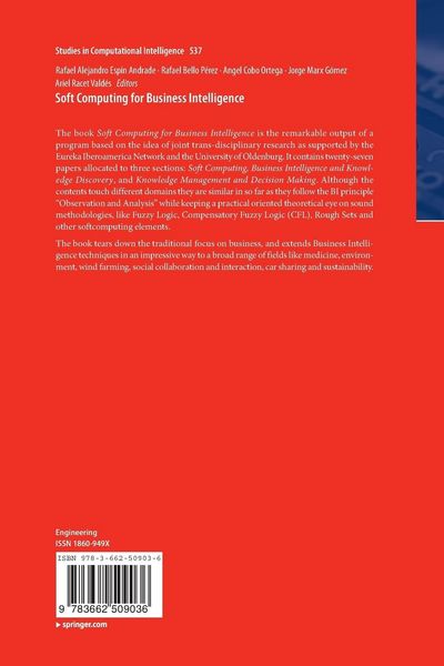 Produktbild: Soft Computing for Business Intelligence
