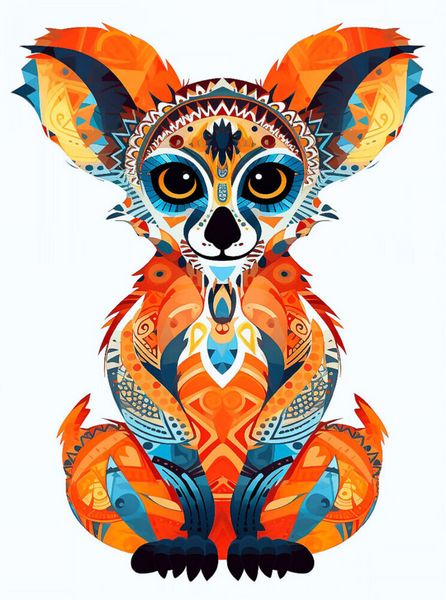 Produktbild: CALVENDO Puzzle Lemur im Tattoo Design | 2000 Teile Lege-Gr&ouml;&szlig;e 90x67cm Foto-Puzzle f&uuml;r gl&uuml;ckliche Stunden
