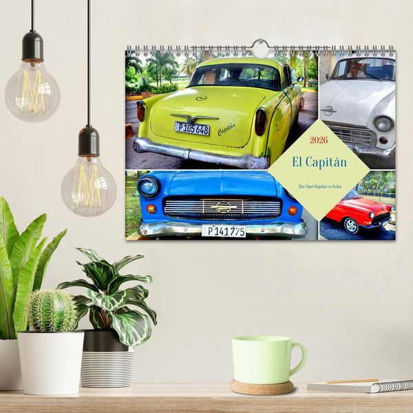 Produktbild: El Capit&aacute;n - Der Opel Kapit&auml;n in Kuba (Wandkalender 2026 DIN A4 quer), CALVENDO Monatskalender