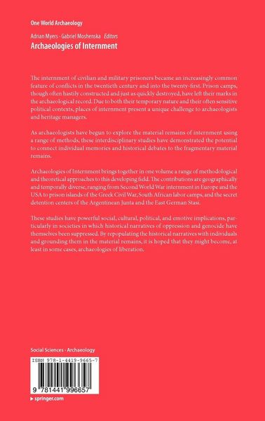 Produktbild: Archaeologies of Internment