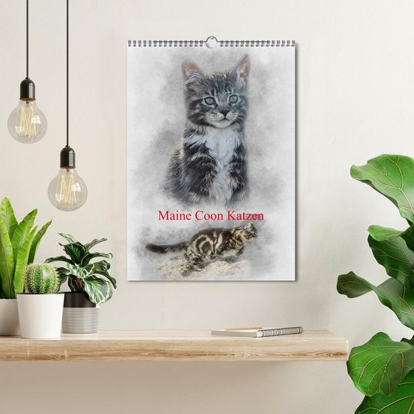 Produktbild: Maine Coon Katzen (Wandkalender 2026 DIN A3 hoch), CALVENDO Monatskalender