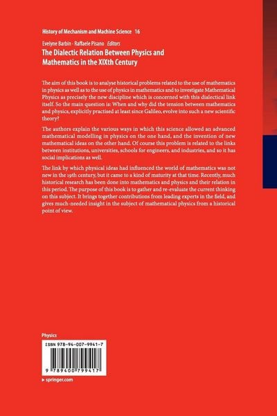 Produktbild: The Dialectic Relation Between Physics and Mathematics in the XIXth Century