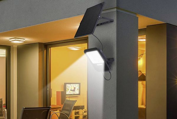 Produktbild: Sygonix SY-6313014 Solar-Wandstrahler 20W Leuchtfarben: Warmwei&szlig;