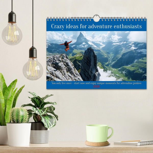 Produktbild: Crazy ideas for adventure enthusiasts (Wall Calendar 2026 DIN A4 landscape), CALVENDO 12 Month Wall Calendar