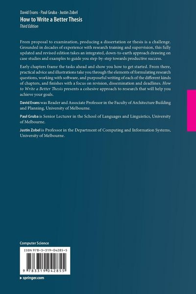 Produktbild: How to Write a Better Thesis