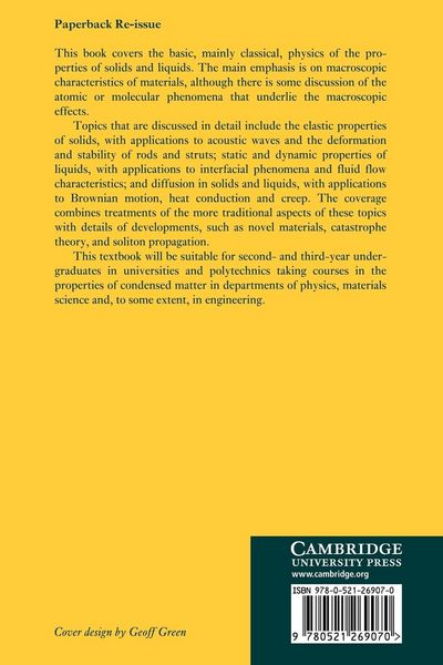 Produktbild: An Introduction to the Properties of Condensed Matter