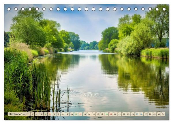 Produktbild: Mecklenburger - Seen (Tischkalender 2027 DIN A5 quer), CALVENDO Monatskalender