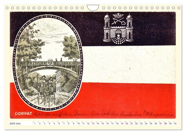 Produktbild: Gruss aus Dorpat - Tartu in historischen Ansichten (Wandkalender 2026 DIN A4 quer), CALVENDO Monatskalender