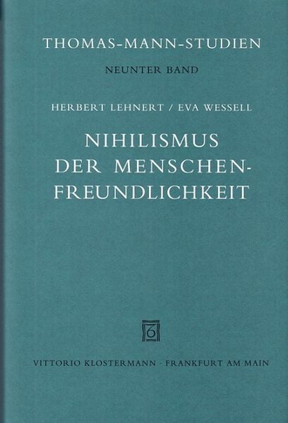Produktbild: Nihilismus der Menschenfreundlichkeit