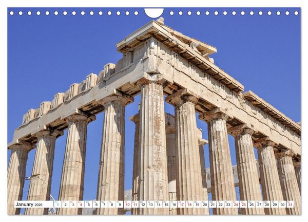 Produktbild: Ancient Greece and Architecture (Wall Calendar 2026 DIN A4 landscape), CALVENDO 12 Month Wall Calendar