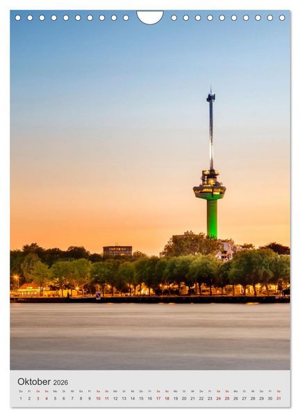 Produktbild: ROTTERDAM Impressionen bei Tag und Nacht (Wandkalender 2026 DIN A4 hoch), CALVENDO Monatskalender