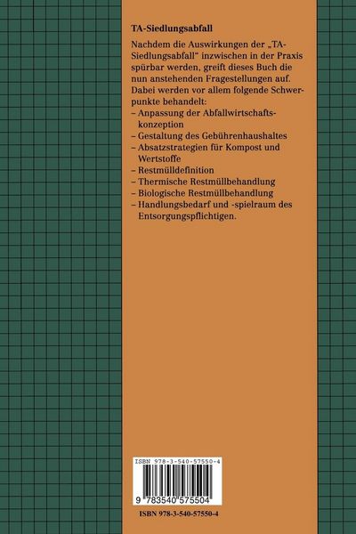 Produktbild: TA-Siedlungsabfall