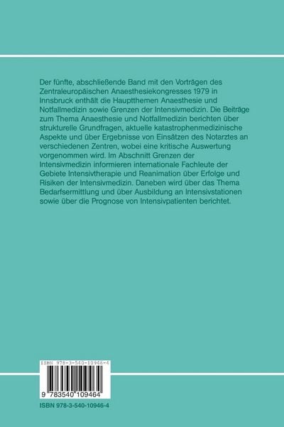 Produktbild: Zentraleurop&auml;ischer Anaesthesiekongre&szlig;