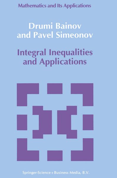 Produktbild: Integral Inequalities and Applications
