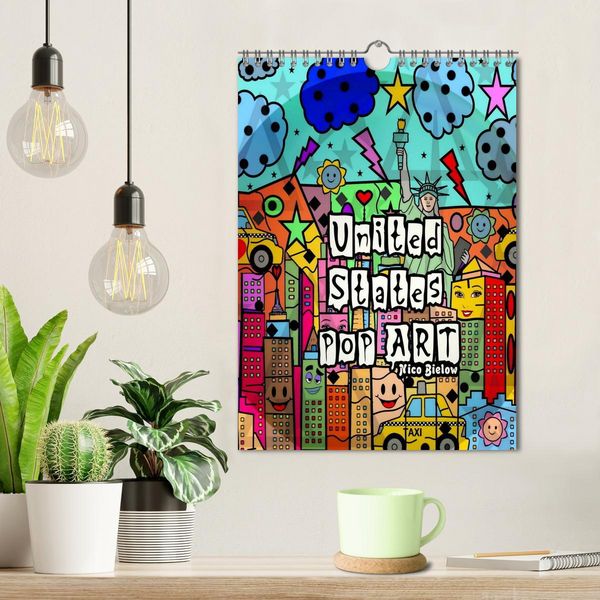 Produktbild: United States Pop Art von Nico Bielow (Wandkalender 2026 DIN A4 hoch), CALVENDO Monatskalender