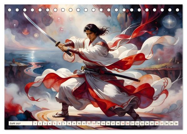 Produktbild: Im Schatten des Katana (Tischkalender 2027 DIN A5 quer), CALVENDO Monatskalender