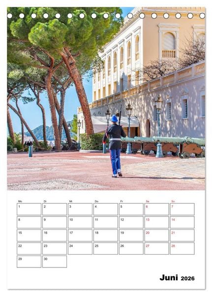 Produktbild: Monaco - F&uuml;rstentum an der C&ocirc;te d'Azur (Tischkalender 2026 DIN A5 hoch), CALVENDO Monatskalender