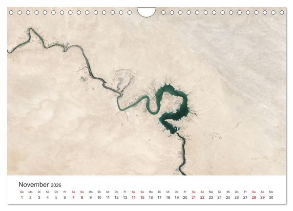 Produktbild: Satellitenbilder - Spektakul&auml;re Aufnahmen aus dem Weltall (Wandkalender 2026 DIN A4 quer), CALVENDO Monatskalender