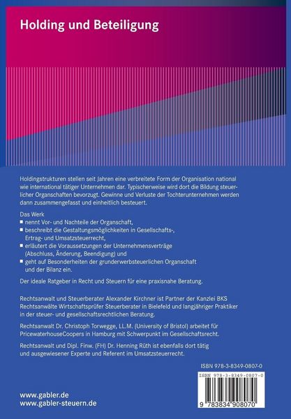 Produktbild: Holding und Beteiligung